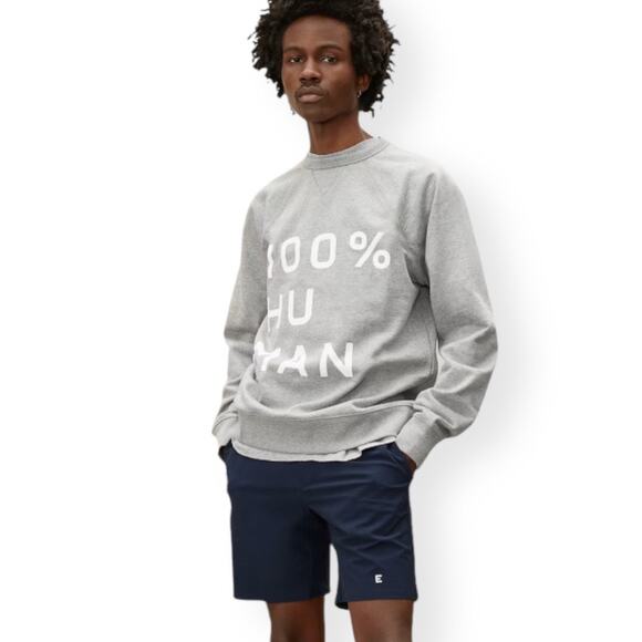 Everlane Other - Everlane Mens The 100% Human Typography Sweatshirt Size S Heathered Grey Gray